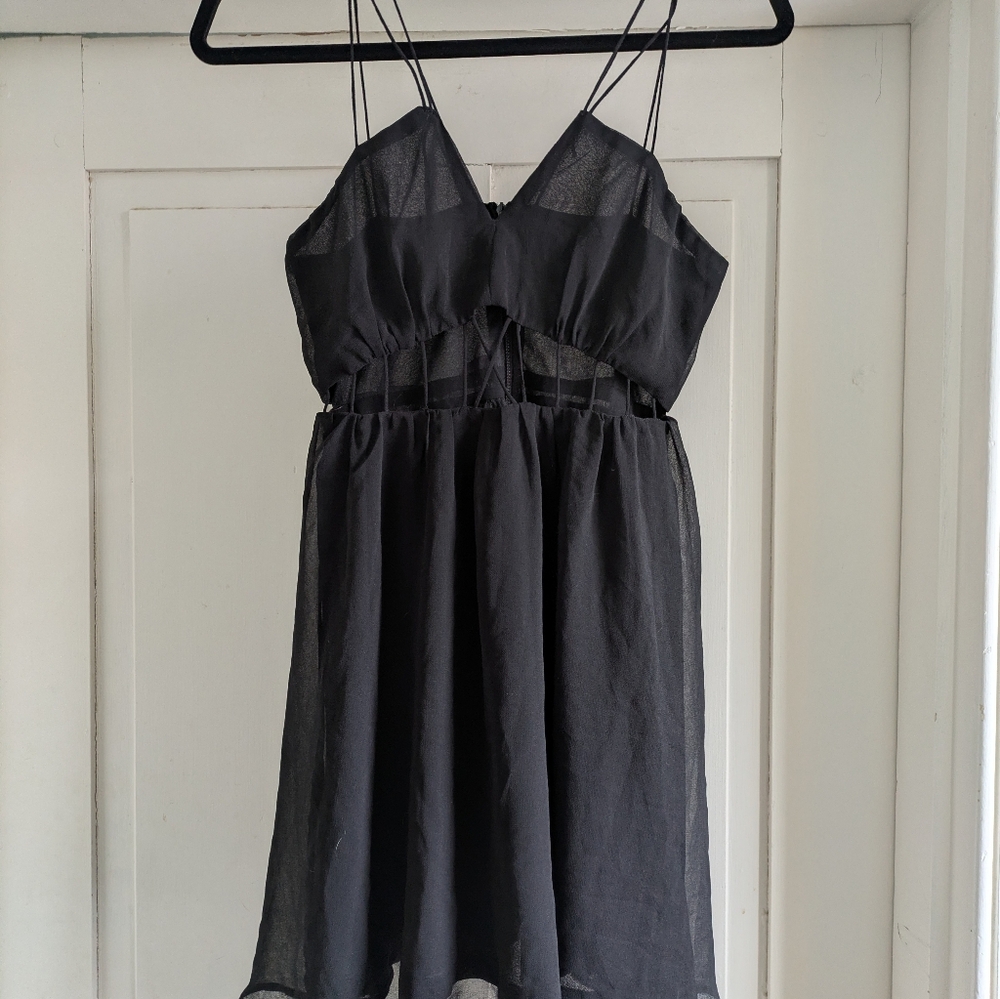 Catch Me Sexy Black Mini Dress-S